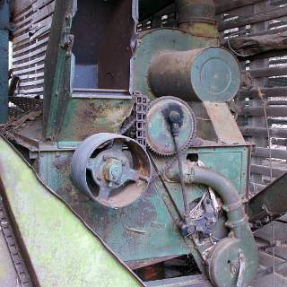 Derelict farm equipment along Citico