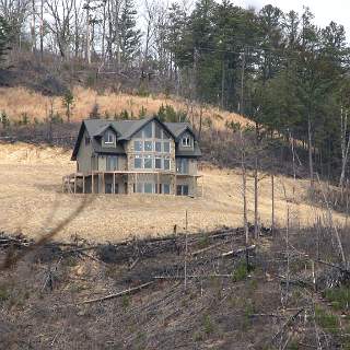 Huge house next to Tapoco ROW above Chilhowee