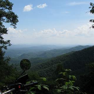 Looking towards Murphy NC from the Porterfield Gap forest service road