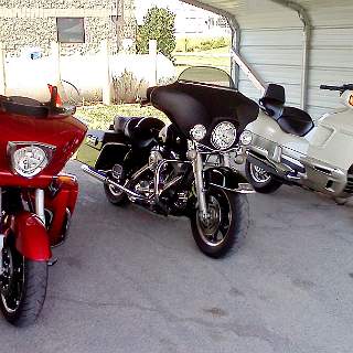 It's not every day that you get to park by bikes you have owned in the past.