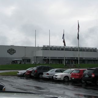 The Harley Davidson plant tour center was closed for remodeling.