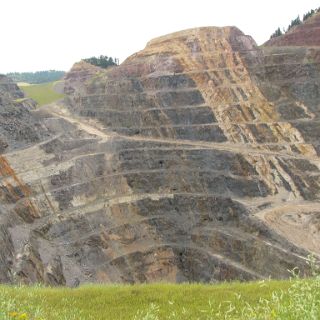 Open pit gold mine in Lead, SD