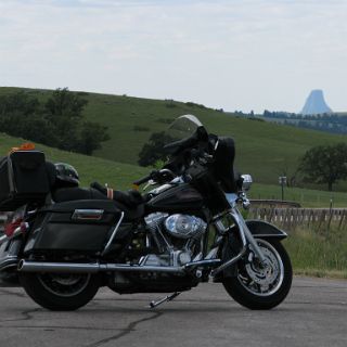 Devils tower in the background is still about 15 miles away