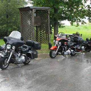 Another Lewis and Clark camp site along the Mississppi. Waiting out a thunderstorm in MO.