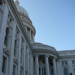 Scenes in the captiol square in Madison