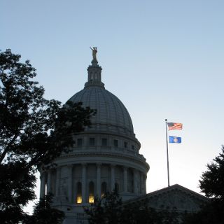 Scenes in the captiol square in Madison