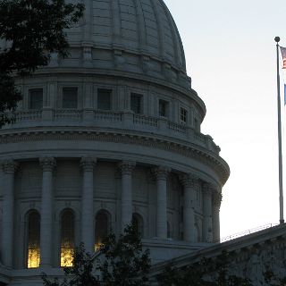 Scenes in the captiol square in Madison