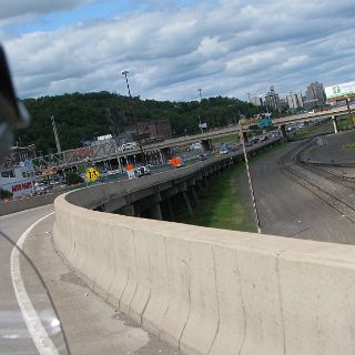 Taking a freeway ride through Duluth - the only freeway so afar.