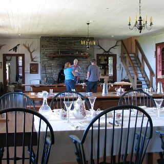 Living history exhibit at Grand Portage.  Sir Alexander Mackenzie 1797 fronteir outpost. : Alan