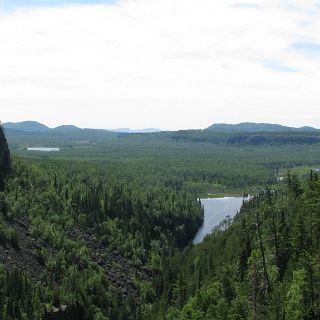 In Ouimet provincial park. Ouimet Canyon