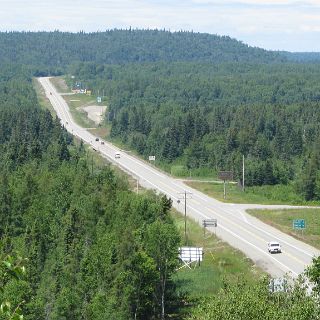 Trans-Canada hwy 17 heading north out of Wawa.