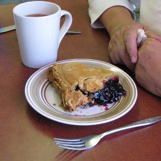 Homemade blueberry pie in Paradise. Paradise MI. that is. : Alan