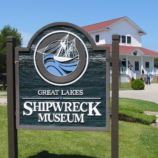 At Whitefish point. Over 4000 shipwrecks have been recorded in Superior since the area was first explored. : Alan