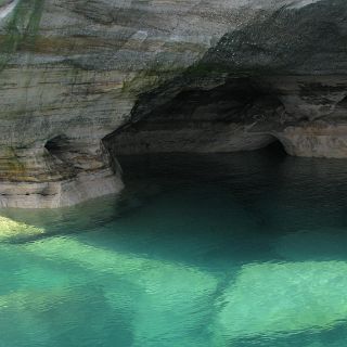 Crystal clear water.