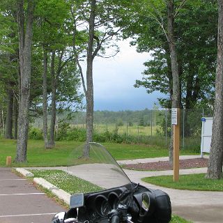 Waiting for the storm up north at Copper Harbor to move out. http://www.copperharbor.org/