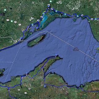 The Planned route around Lake Superior