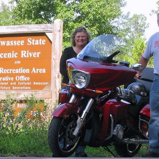 The park covers a very large area and is split among several areas in the Hiawassee/Ocoee area. This was the closest "official" park sign that we could find.