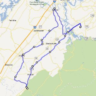 The route as Ridden