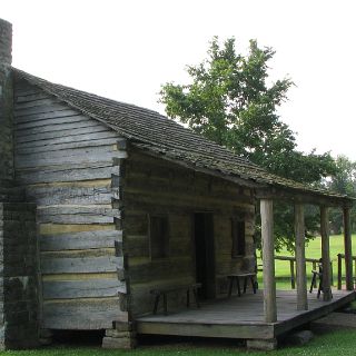 Davys old homesite (replicated of course)