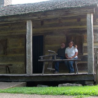 Chillin' out on Davy's front porch