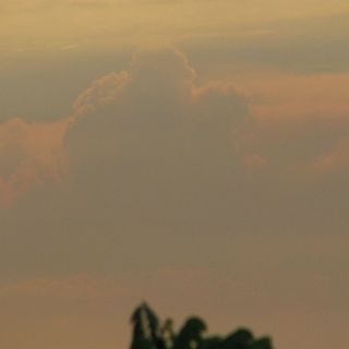 A monster raises it ugly head way off in the distance.  (on Foothills Parkway)