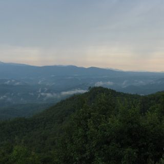 Looking out over Chilhowee.  (on Foothills Parkway)