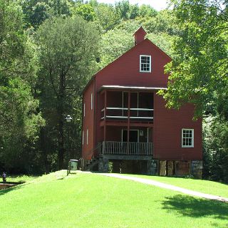 At Alvin C. York grist mill.