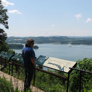 Overlooking Douglas Lake at Panther Creek State Park. : Alan