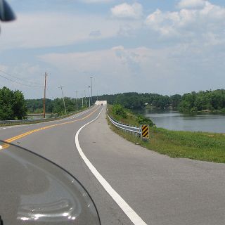 Crossing Chickamauga lake hwy 58