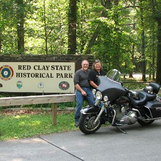 Red Clay, the second park visited. It was here in 1838, that the Cherokee learned they would be removed from their lands. So began the Trail of Tears.