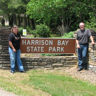 Harrison Bay, Third Park visited. This is the first designated state park in Tennessee, and the efforts of the CCC can still be admired throughout the park. Located  on the banks of the beautiful Chickamauga  Lake, its name is derived from a bay in the Tennessee River that covers the town of Harrison. Water also covers three villages once governed by the Cherokee Chief, Joe Vann.