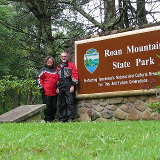 Roan and a little rain. John Muir described the landscape as a billowing sea of mountains with some of the most beautiful forests he had ever seen.  Nearby, Carver’s Gap provides access for exploring grassy balds on the Appalachian Trail and the Rhododendron Gardens