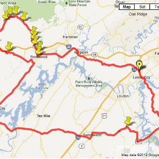 The route as ridden