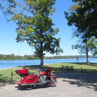 At Mouses Tail landing. Across the river the west Tennessee.