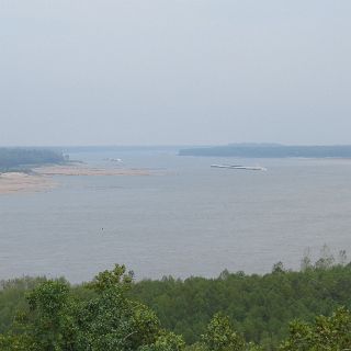 View upstream from the bluffs north of Memphis