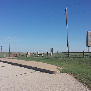 Santa Fe trail. Wagon ruts still here.