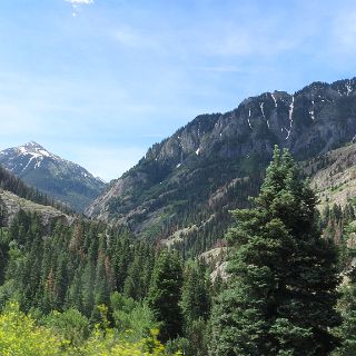 On the way to Silveron from Ouray on the Million Dollar Highway.