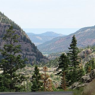 On the way to Silveron from Ouray on the Million Dollar Highway.