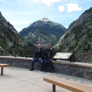 On the way to Silveron from Ouray on the Million Dollar Highway.