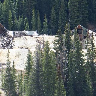 On the way to Silveron from Ouray on the Million Dollar Highway.