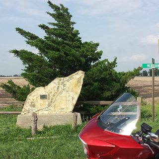 Chisholm and Santa Fe trail intersection. Near Eldorado Kansas.