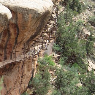 An old gold mining sluice on hwy 141, remnants from the gold rush days