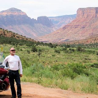 Canyons. No traffic, no nothing for 50 miles.