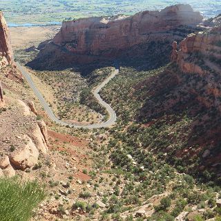 Colorado National Monument. The way up on the north side