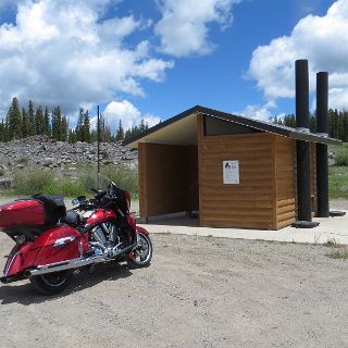 A loo break at 11,000 ft.