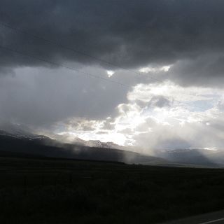 Snow showers follow us up the valley to Leadville where we will spend another night above 10,000 ft