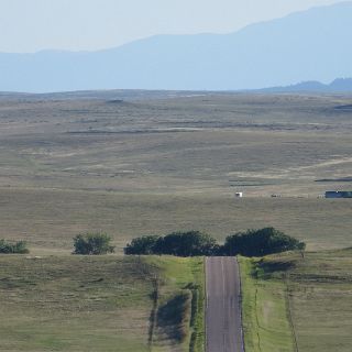 A last look back across the Colorado Plains. We exited through Castle Rock and out hwy 86. See the map for how far out we were.