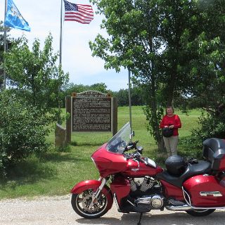 A monument discovery in Kansas. Perfect for a break spot.