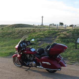 The site of the first christian service held west of the Mississippi. A few miles east of Dodge City, Kansas