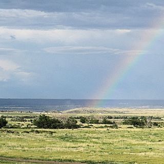 A good sign on the Colorado plains near Colorado Springs